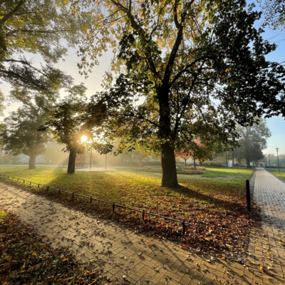 Sonnenaufgang Rathausplatz Velten